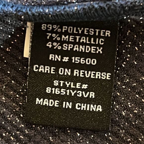 NEW Violets & Roses Navy Blue Sweater - Picture 7 of 7